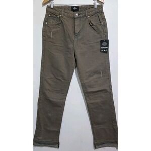 New REPRESENT R2 Stepped Hem Denim Sandstorm Straight Leg Jeans Men's 32x32